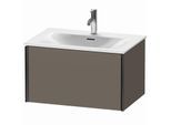 Duravit XViu Waschtisch-Unterschrank XV40330B290 71 x 39,7 x 48 cm, flannel grey seidenmatt, 1 Auszug, schwarz matt