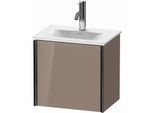 Duravit XViu Waschtisch-Unterschrank XV4030RB286 43x31x39,7cm, 1 Tür, schwarz matt, rechts, cappucino hochglanz