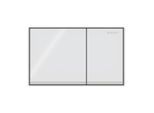 Geberit Betätigungsplatte Omega 60 Square 115081SI1 Glas weiss, für Omega Spülkästen