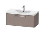 Duravit D-Code Waschtischunterschrank DC4668010430000 Griff Chrom, Basalt Matt, Wandhängend, Auszug 1, 984x400x460 mm
