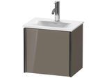 Duravit XViu Waschtisch-Unterschrank XV4030RB289 43x31x39,7cm, 1 Tür, schwarz matt, rechts, flannel grey hochglanz