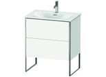 Duravit XSquare Waschtisch-Unterschrank XS452303636 71x84x47,8cm, weiß seidenmatt, 2 Auszüge