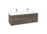 Villeroy und Boch Venticello Waschtisch-Unterschrank A93905RK 125,3x42x50,2cm, Griff Copper, Stone Oak