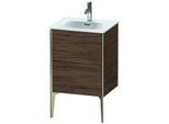 Duravit XViu Waschtisch-Unterschrank XV40690B121 51x42x59,1cm, 2 Auszüge, champagner matt, nussbaum dunkel