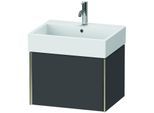 Duravit XViu Waschtisch-Unterschrank XV42340B149 58,4 x 39,7 x 45,4 cm, graphit matt, 1 Auszug, champagner matt