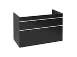 Villeroy und Boch Venticello Waschtisch-Unterschrank A92702PD 95,3 x 59 x 50,2 cm, Becken links, Griff White, Black Matt Lacquer