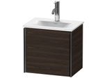 Duravit XViu Waschtisch-Unterschrank XV4030LB269 43x31x39,7cm, 1 Tür, schwarz matt, links, nussbaum gebürstet