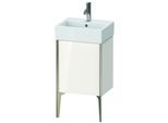 Duravit XViu Waschtisch-Unterschrank XV4531LB122 43,4x33,4x49,3cm, champagner matt, Tür links, weiß hochglanz