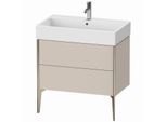 Duravit XViu Waschtisch-Unterschrank XV45360B191 78,4 x 49,3 x 45,4 cm, taupe matt, 2 Auszüge, champagner matt