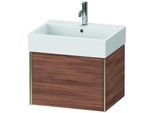 Duravit XViu Waschtisch-Unterschrank XV42340B179 58,4 x 39,7 x 45,4 cm, nussbaum natur, 1 Auszug, champagner matt
