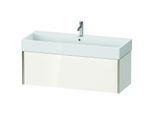 Duravit XViu Waschtisch-Unterschrank XV42380B122 118,4 x 39,7 x 45,4 cm, weiß hochglanz, 1 Auszug, champagner matt
