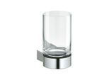 Keuco Plan Glashalter 14950019000 verchromt, mit Echtkristall-Glas