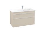 Villeroy und Boch Venticello Waschtisch-Unterschrank A92802VK 95,3 x 59 x 50,2 cm, Becken rechts, Griff White, soft grey