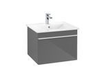 Villeroy und Boch Venticello Waschtisch-Unterschrank A93202FP 55,3 x 42 x 50,2 cm, Griff White, Glossy Grey