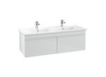 Villeroy und Boch Venticello Waschtisch-Unterschrank A93902RE 125,3 x 42 x 50,2 cm, Griff White, Glass Glossy White