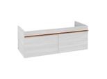 Villeroy und Boch Venticello Waschtisch-Unterschrank A93805E8 115,3 x 42 x 50,2 cm, Griff Copper, White Wood