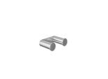 Hewi System 162 Doppelhaken 162.90.030XA 58mm breit, 18mm hoch, 37mm tief, Edelstahl matt