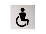 Keuco Türschild Plan 14968170000 Symbol Behinderte, Aluminium silber eloxiert