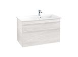 Villeroy und Boch Venticello Waschtisch-Unterschrank A92802E8 95,3 x 59 x 50,2 cm, Becken rechts, Griff White, White Wood