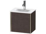 Duravit XViu Waschtisch-Unterschrank XV4030LB172 43x31x39,7cm, 1 Tür, champagner matt, Tür links, eiche dunkel gebürstet