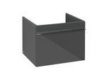 Villeroy und Boch Venticello Waschtisch-Unterschrank A93201RA 55,3 x 42 x 50,2 cm, Griff Chrom, Glass Glossy Grey