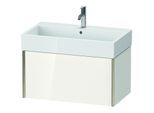 Duravit XViu Waschtisch-Unterschrank XV42360B185 78,4 x 39,7 x 45,4 cm, weiß hochglanz, 1 Auszug, champagner matt