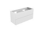 Keuco Edition 11 Waschtischunterschrank 31264370100 140 x 70 x 53,5 cm, mit LED-Beleuchtung, Strukturlack Trüffel