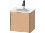 Duravit XViu Waschtisch-Unterschrank XV4030LB112 43x31x39,7cm, 1 Tür, champagner matt, Tür links, eiche gebürstet