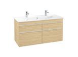 Villeroy und Boch Venticello Waschtisch-Unterschrank A92902VJ 115,3 x 59 x 50,2 cm, Griff White, nordic oak