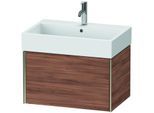 Duravit XViu Waschtisch-Unterschrank XV42350B179 68,4 x 39,7 x 45,4 cm, nussbaum natur, 1 Auszug, champagner matt
