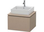 Duravit L-Cube Waschtisch-Unterschrank LC581007575 62 x 54,7 cm, leinen, für Konsole, 1Auszug