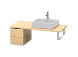 Duravit L-Cube Unterschrank LC583507171 32 x 54,7 cm, mediterane eiche, für Konsole, 2 Schubkästen