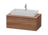 Duravit L-Cube Waschtisch-Unterschrank LC581407979 102 x 54,7 cm, nussbaum natur, für Konsole, 1Auszug