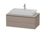 Duravit L-Cube Waschtisch-Unterschrank LC581904343 102 x 54,7 cm, basalt matt, für Konsole, 2 Schubkästen