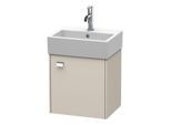 Duravit Brioso Waschtischunterbau BR4050R1091 434x339mm, Taupe, Tür rechts, Griff Chrom