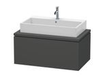 Duravit L-Cube Waschtisch-Unterschrank LC581304949 92 x 54,7 cm, graphit matt, für Konsole, 1Auszug