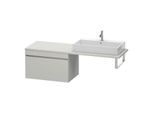 Duravit DuraStyle Waschtisch-Unterschrank DS533400707 80 x 54,8 cm, betongrau matt, für Konsole, 1 Auszug