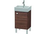 Duravit Brioso Waschtischunterbau BR4430R1021 434x339mm, Nussbaum Dunkel/Chrom, Tür rechts