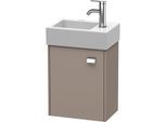 Duravit Brioso Waschtischunterbau BR4049L1043 364x239mm, Basalt Matt, Tür links, Griff Chrom