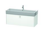 Duravit Brioso Waschtischunterbau BR405701018 1184x459mm, Weiß Matt, 1 Auszug, Griff Chrom