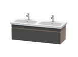 Duravit DuraStyle Waschtisch-Unterschrank DS639804943 123x44,8x39,8cm, 1 Auszug, Becken links/rechts, graphit matt/basalt matt