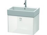 Duravit Brioso Waschtischunterbau BR405401022 684x459mm, Weiß Hochglanz, 1 Auszug, Griff Chrom