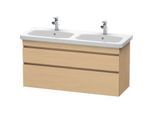 Duravit DuraStyle Waschtisch-Unterschrank DS649803030 123x44,8x61cm, 2 Auszüge, Becken links/rechts, Eiche natur