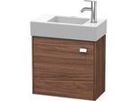 Duravit Brioso Waschtischunterbau BR4051L1021 484x239mm, Nussbaum Dunkel/Chrom, Tür links