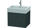 Duravit Brioso Waschtischunterbau BR405304949 584x459mm, Graphit Matt, 1 Auszug
