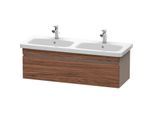 Duravit DuraStyle Waschtisch-Unterschrank DS639802143 123x44,8x39,8cm, 1 Auszug, Becken links/rechts, nussbaum dunkel/basalt matt