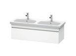 Duravit DuraStyle Waschtischunterbau DS639801818 Weiß Matt, 123x44,8x39,8cm, mit 1 Auszug