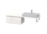 Duravit L-Cube Unterschrank LC583902222 82 x 54,7 cm, weiß hochglanz, für Konsole, 2 Schubkästen