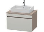 Duravit DuraStyle Waschtisch-Unterschrank DS531200743 80 x 54,8 cm, betongrau/basalt matt, für Konsole, 1 Auszug