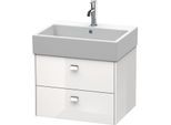 Duravit Brioso Waschtischunterschrank BR415301022 584x459mm, Weiß Hochglanz, 2 Auszüge, Griff Chrom
